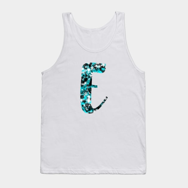 Paint Splash Letter E Tank Top by Hip Scarves and Bangles